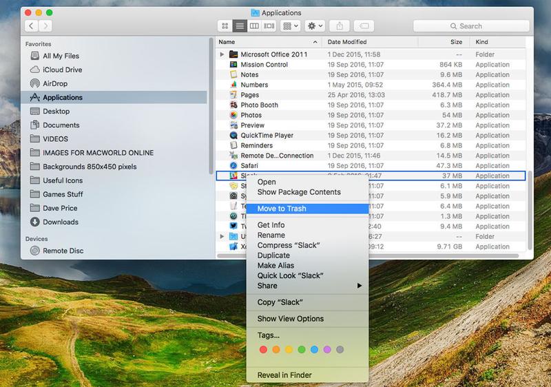 How To Trash Apps On Mac